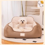 Load image into Gallery viewer, Cozy Plush Pet Bed Warm Washable Fluffy Sofa Toys Medium Dog Bed Kennel Indoor Blanket
