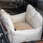 Load image into Gallery viewer, Linen Car Safety Seat Front Dog Bed
