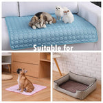 Load image into Gallery viewer, Dog Cooling Mat Cooling Pad For Pets Chilly Pad For Kennels, Crates, Cars, Indoor &amp; Outdoor Ice Silk Mat Cooling Blanket Cushion Non-Toxic Breathable Sleep Bed Beach

