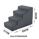 Load image into Gallery viewer, Pet Cat Sofa Steps Folding Non-slip Dog Ladder
