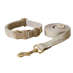 Load image into Gallery viewer, Nude velvet pet collar
