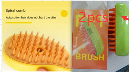 3 In 1 Cat Steam Brush Steamy Dog Brush Electric Spray Cat Hair Brushes For Massage Pet Grooming Comb Hair Removal Combs