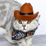 Load image into Gallery viewer, Pet Cat Western Straw Cowboy Hat
