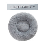 Load image into Gallery viewer, Fluffy Donut Dog Bed  Warm Soft Long Plush Pet Cushion Dog House Cat  Bed Washable Pet Sofa Mat Calming Samll Large Dog Beds
