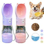 Load image into Gallery viewer, 2 In 1 Portable Dog Water Bottle For Small Big Dogs Cat Outdoor Leak-proof Puppy Drinking Bowl With Food Container Pets Feeder Pet Products
