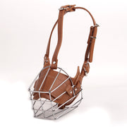 Dog Muzzle Adjustable Basket Soft Straps Rubber Pet Anti-bite Muzzle