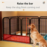 Load image into Gallery viewer, Modern Simple Wrought Iron Pet Fence Dog Cage Small And Medium Size Dog Teddy Corgi Isolation Door Indoor Guardrail Fence Kennel
