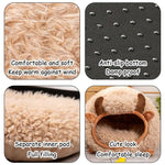 Load image into Gallery viewer, Cat Cave Yak Shaped Warm Pet Bed Cat Caves Indoor Cat Nest Semi-Enclosed Dog Tent Bed With Cover For Indoor And Outdoor Play
