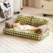 Fluffy Cat Couch  Washable Pet Couch Bed For Cats And Small Dogs Up To Non-Slip Dog Beds