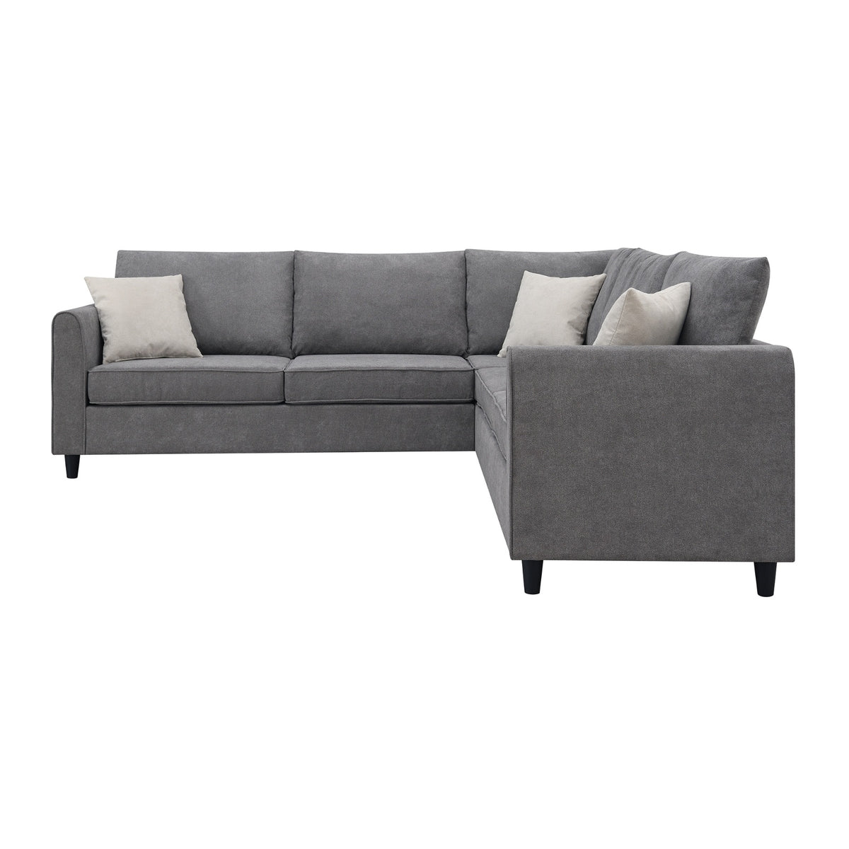 New 91 91  modern l shape sectional sofa  upholstered living room couch