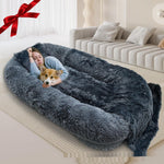 Load image into Gallery viewer, Queen Bed Pet Plush Sofa For Owner And Dog
