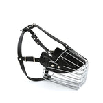 Load image into Gallery viewer, Dog Muzzle Adjustable Basket Soft Straps Rubber Pet Anti-bite Muzzle
