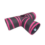 Load image into Gallery viewer, Rabbit Cat Tunnel Suede Cat Three Channel Foldable Pet Supplies
