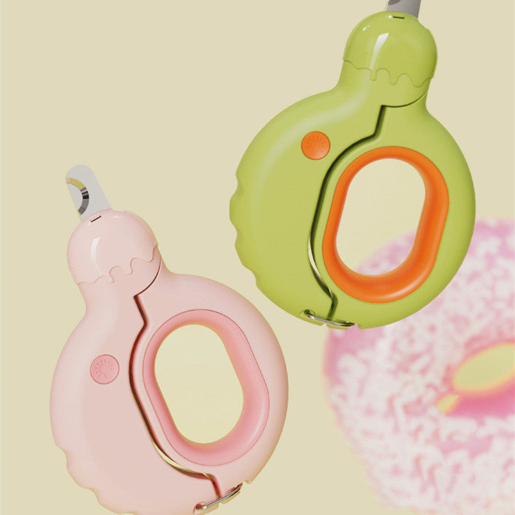 Creamy donut nail clippers for cats and dogs