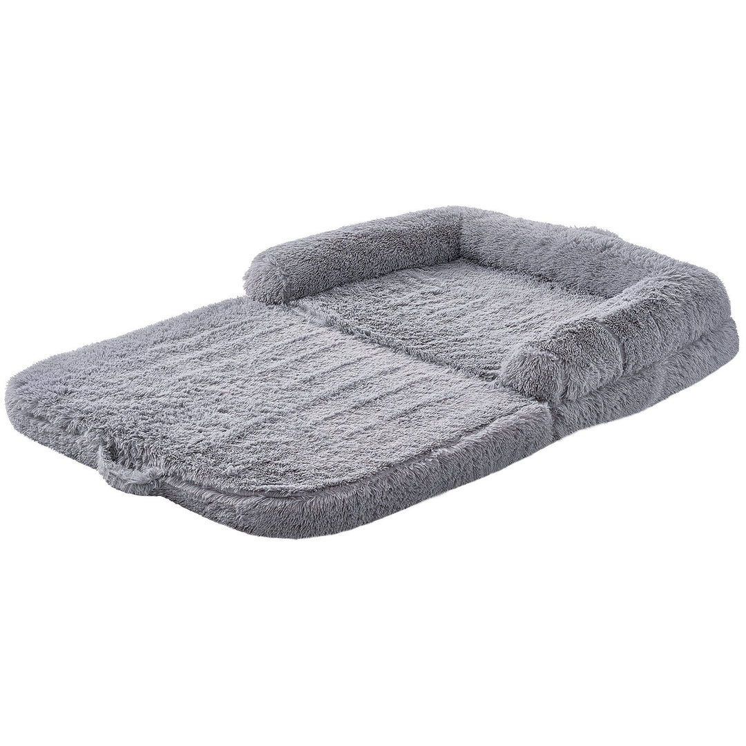 VEVOR Human Dog Bed 72 X48x10in Large Human Size Dog Bed Washable PV Velvet