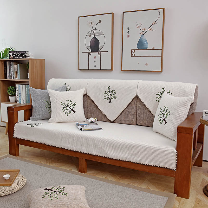 Four Seasons Fabric Cotton Linen Cushion Sofa Cover