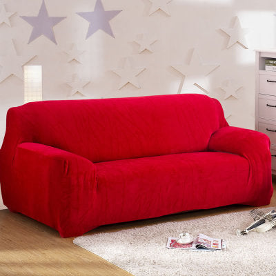 Plush thick universal leather sofa towel cover