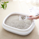 Load image into Gallery viewer, Pet Toilet Cat Litter Box with Scoop High Quality Anti-Splash Dog Plastic Toilet
