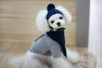 Load image into Gallery viewer, Tide pet clothes dog hat bib suit Teddy Bomei wool scarf autumn winter hat pet scarf
