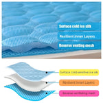 Load image into Gallery viewer, Dog Cooling Mat Cooling Pad For Pets Chilly Pad For Kennels, Crates, Cars, Indoor &amp; Outdoor Ice Silk Mat Cooling Blanket Cushion Non-Toxic Breathable Sleep Bed Beach
