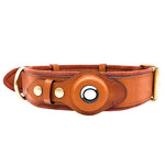 Load image into Gallery viewer, Location Tracker First Layer Leather Dog Pet Collar
