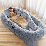 Load image into Gallery viewer, Queen Bed Pet Plush Sofa For Owner And Dog
