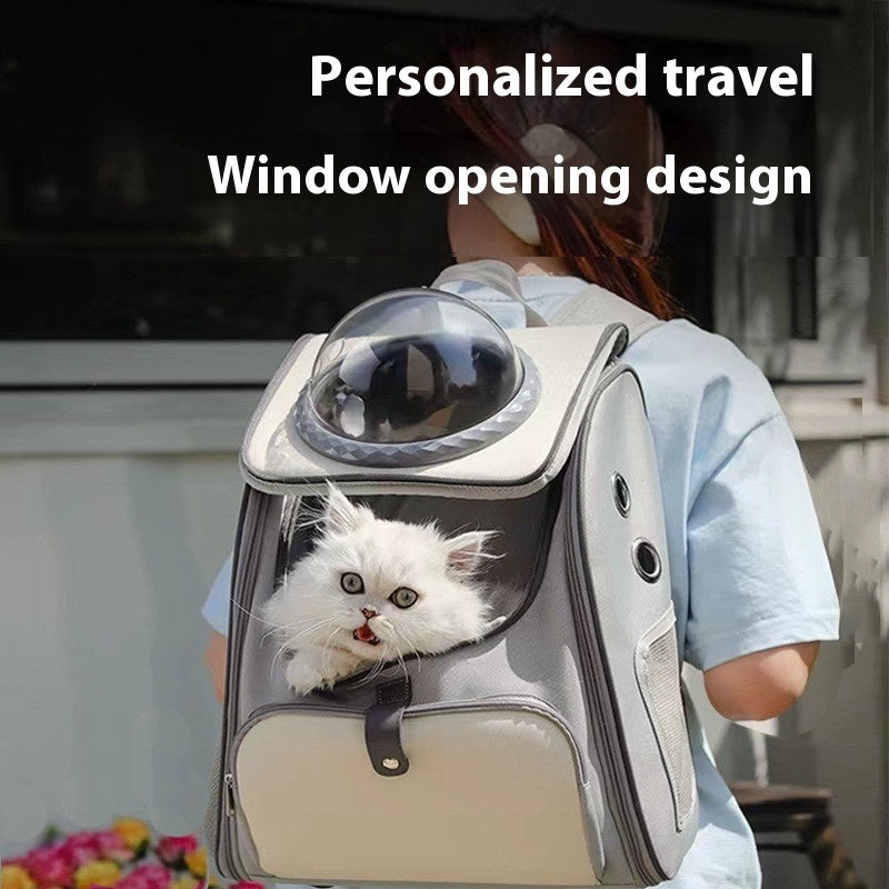 Cat bag outing carry bag breathable backpack for pets