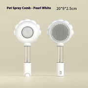 2 In 1 Self Cleaning Dog Brush Comb With Spray Pets Grooming Hair Remover Combs Brush Floating Hair Pet Grooming Brush Pet Products