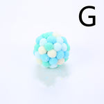 Load image into Gallery viewer, Cat Toy Colorful Plush Ball, Sounding Multi-color Rainbow Ball
