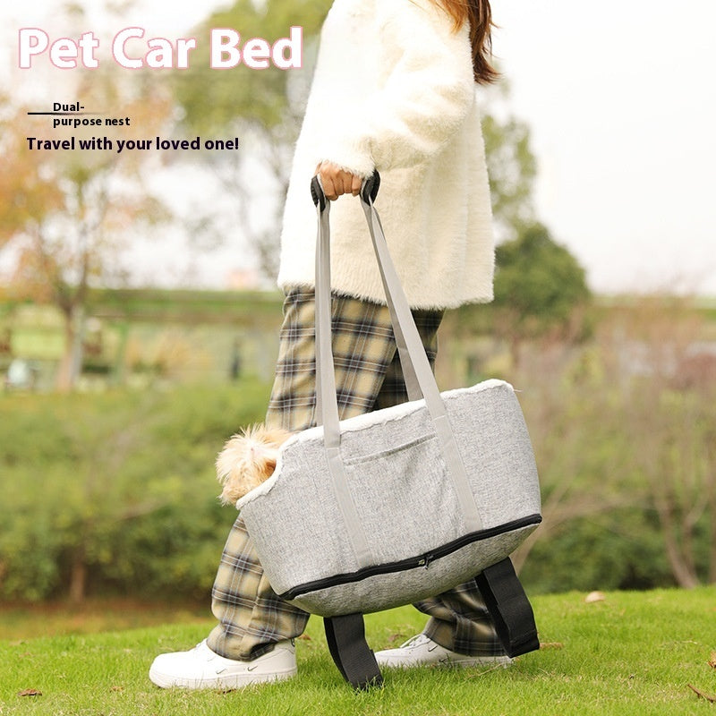 Car nest four seasons universal dog kennel outdoor travel cat bag