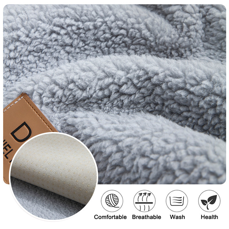 Modern solid color winter lamb wool sofa towel thicken plush soft and smooth sofa covers for living room anti slip couch cover