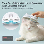 Load image into Gallery viewer, Pet Cat Brush Dog Slicker Brush Double-headed Negative Ion One-button Self Cleaning Dog Cat Hair Removal Pets Products
