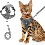 Load image into Gallery viewer, Summer Cat Chest Harness And Leash, Anti-Escape Adjustable Soft Mesh Cat Leash And Chest Harness Set For All Types Of Cats Cat Vests
