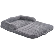 VEVOR Human Dog Bed 72 X48x10in Large Human Size Dog Bed Washable PV Velvet