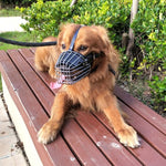 Load image into Gallery viewer, Dog Muzzle Adjustable Basket Soft Straps Rubber Pet Anti-bite Muzzle
