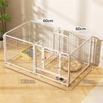 Load image into Gallery viewer, Modern Simple Wrought Iron Pet Fence Dog Cage Small And Medium Size Dog Teddy Corgi Isolation Door Indoor Guardrail Fence Kennel
