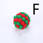 Load image into Gallery viewer, Cat Toy Colorful Plush Ball, Sounding Multi-color Rainbow Ball
