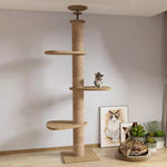 Load image into Gallery viewer, Solid Wood Column Cat Climbing Frame Toy
