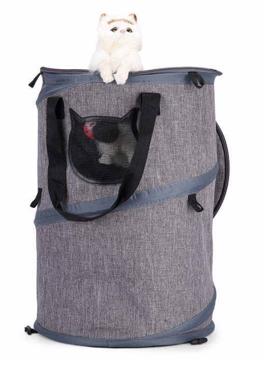 Fodable pet dog cat carrier bag outdoor travel cat tunnel toys portable puppy carriers cat litter sleeping bed nest