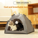 Load image into Gallery viewer, Cathouse Doghouse Breathable Tent Nest Indoor Outdoor Universal Pet Room
