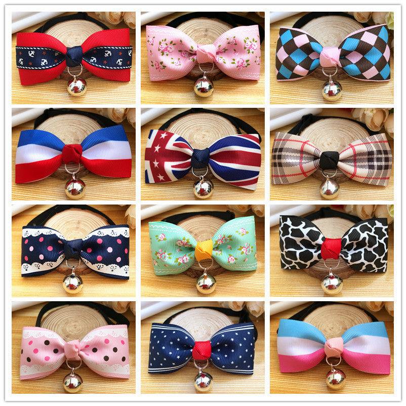 Pet dog bow tie teddy cat bow tie