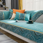 Load image into Gallery viewer, Leather Light Luxury Wind Chenille Sofa  Cushion Cover
