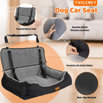 Load image into Gallery viewer, Coral Fleece Dog Booster Seat, Pet Travel Bed With Storage And Clip-on Leash, For Large Dogs 70 Lbs Or 2 Medium,Small Dogs

