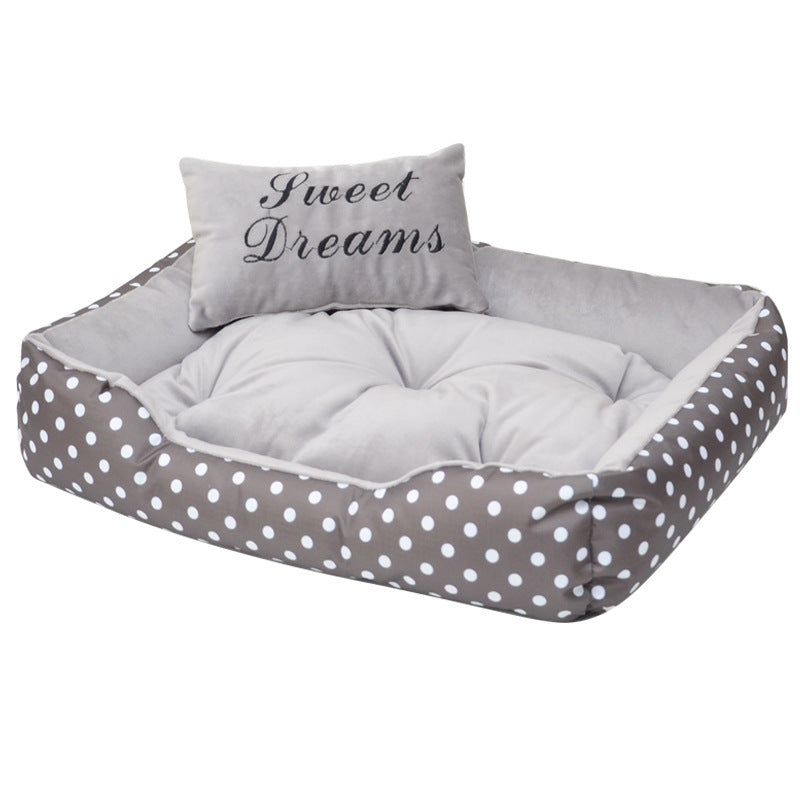 Printed Four Seasons New Small Dog Pet Bed