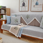 Load image into Gallery viewer, Four Seasons Fabric Cotton Linen Cushion Sofa Cover
