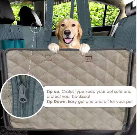 Pet Car Seat Cover Waterproof Durable Pet Hammock Car Rear Seat Cover