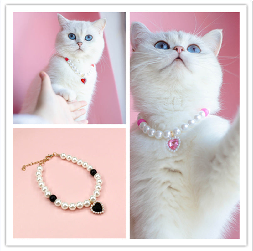 Pet Cat Beads Love Necklace