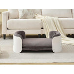 Load image into Gallery viewer, Scandinavian Style Cat Couch Bed, Pet Sofa For Indoor Cats PP Indoor Pet Furniture Elevated Cat Beds With Removable Mattress Cover Suitable For Kitty, Puppy Or Small Animal Brand Design White Grey
