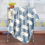 Load image into Gallery viewer, Flannel Coral Fleece Blanket Printed Air Conditioning Blanket Pet

