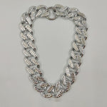 Load image into Gallery viewer, Dog Rhinestone-encrusted Chain Plastic Electroplated Decorative Necklace
